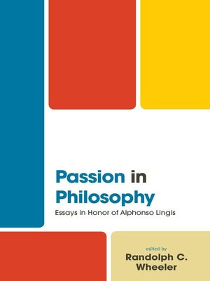 cover image of Passion in Philosophy